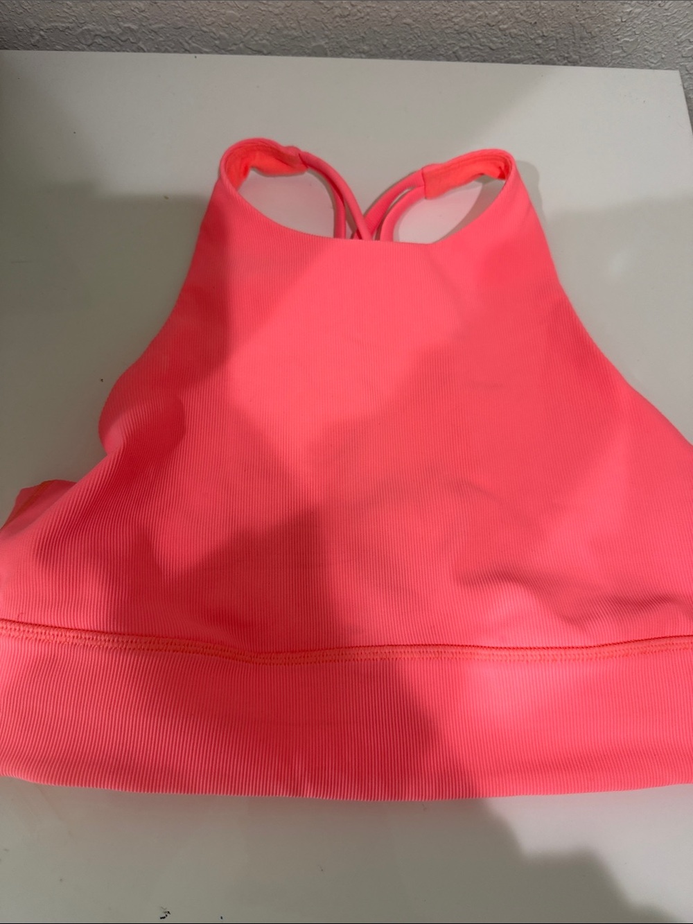 lululemon athletica Coral Pink Strappy Sports Bra